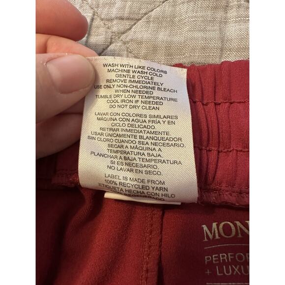 Mondetta Performance Luxury Cargo Jogger Pants Red Women’s Large Elastic Waist - Picture 5 of 9